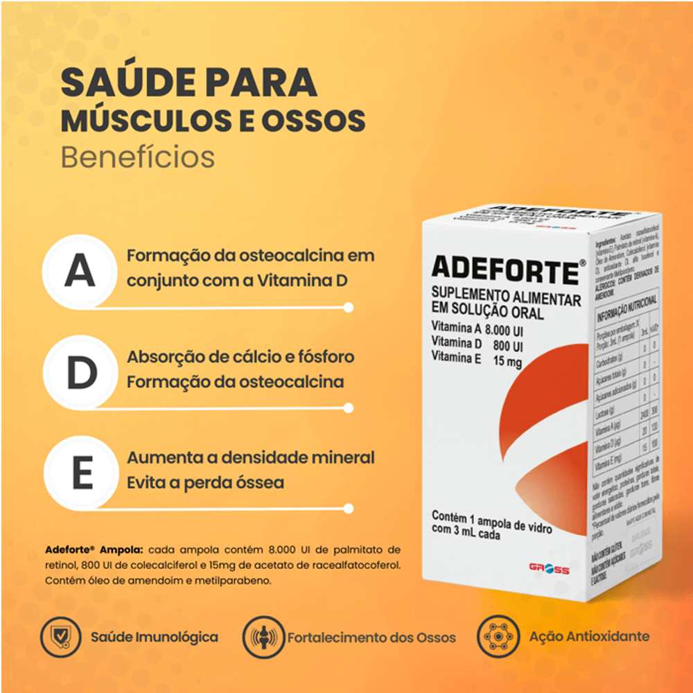 Adeforte oral solution ampoule 3ml