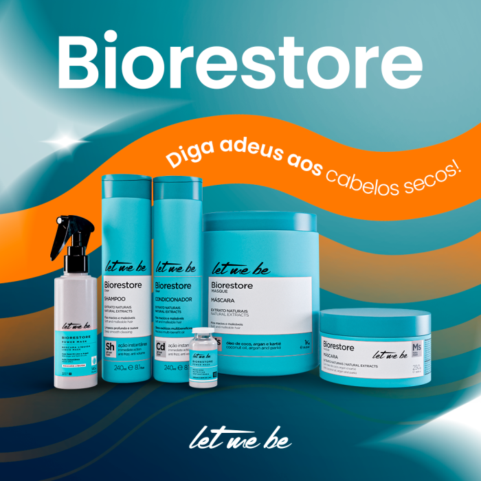 Kit Biorestore Home Care Pós Química | Shampoo + Condicionador + Máscara - 240ml