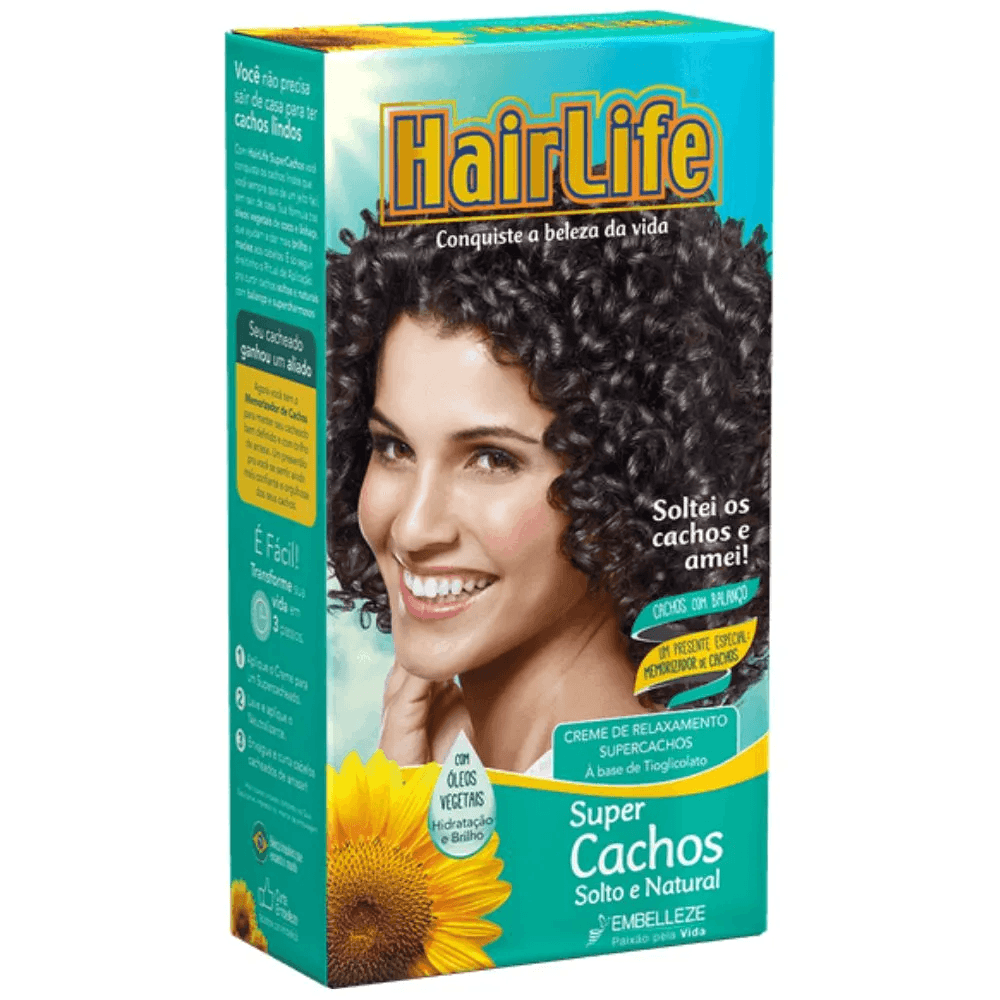 Creme de Relaxamento Super Cachos Solto E Natural HairLife - 180g
