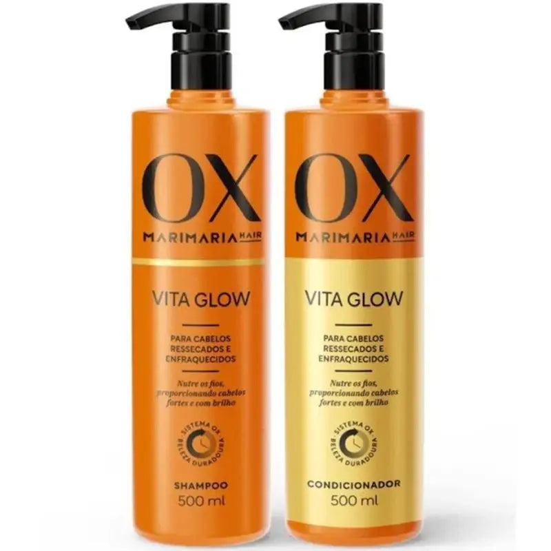 Kit Shampoo E Condicionador Ox Mari Maria Vita Glow - 500ml