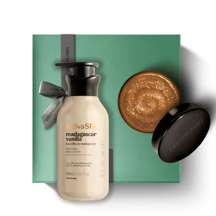 O Boticario PT | Kit de Natal Esfoliação Nativa SPA Baunilha de Madagascar