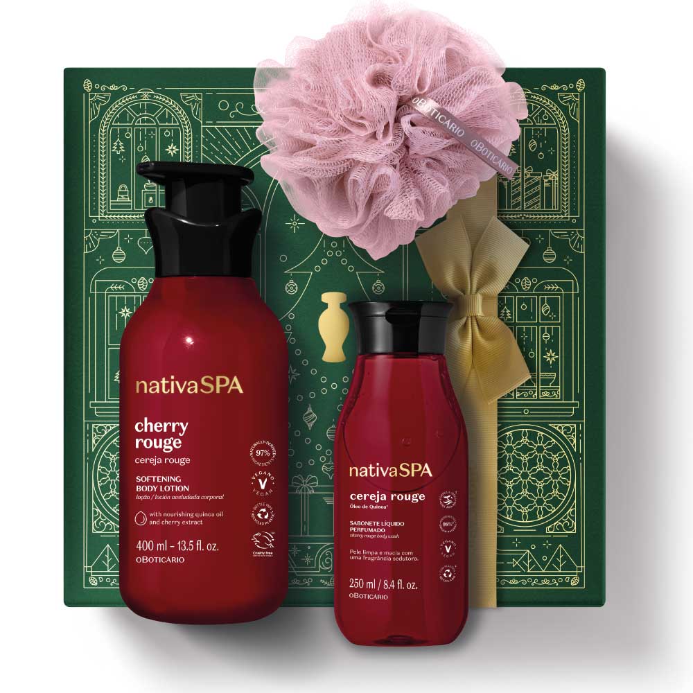 Nativa SPA Cherry Rouge Christmas Care Kit