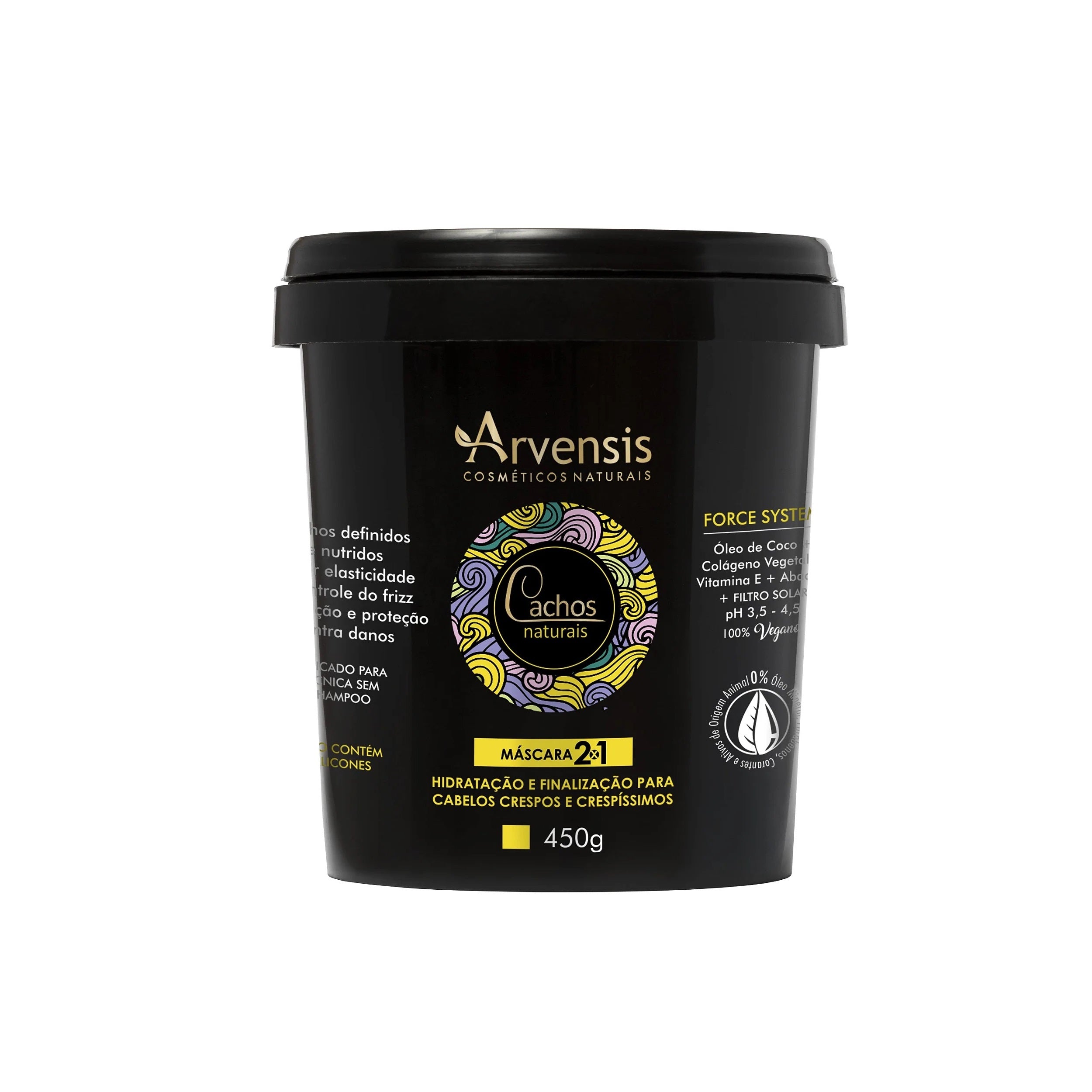 MASCARA CAPILAR CACHOS 2X1 450 GR ARVENSIS