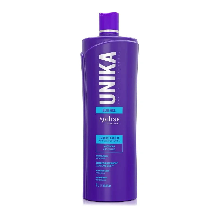 Hair Straightener Matifier Unika Blue Gel 1L
