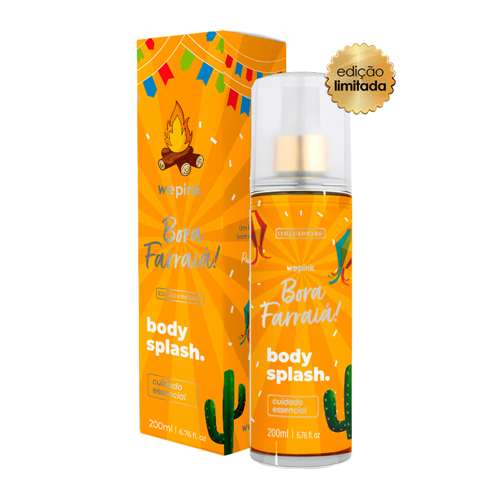 Body Splash Bora Farraiá Desodorante Colônia Wepink - 200ml