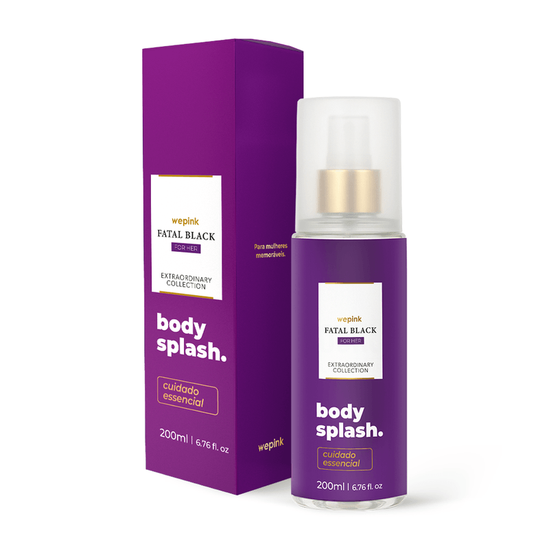 Body Splash Fatal Black For Her Deodorant Cologne 200ml - Wepink