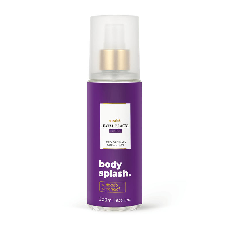 Body Splash Fatal Black For Her Deodorant Cologne 200ml - Wepink