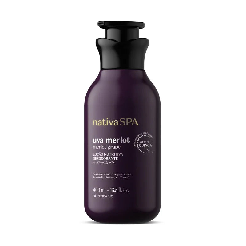 Loção Nutritiva Desodorante Nativa Spa Uva Merlot - 400ml