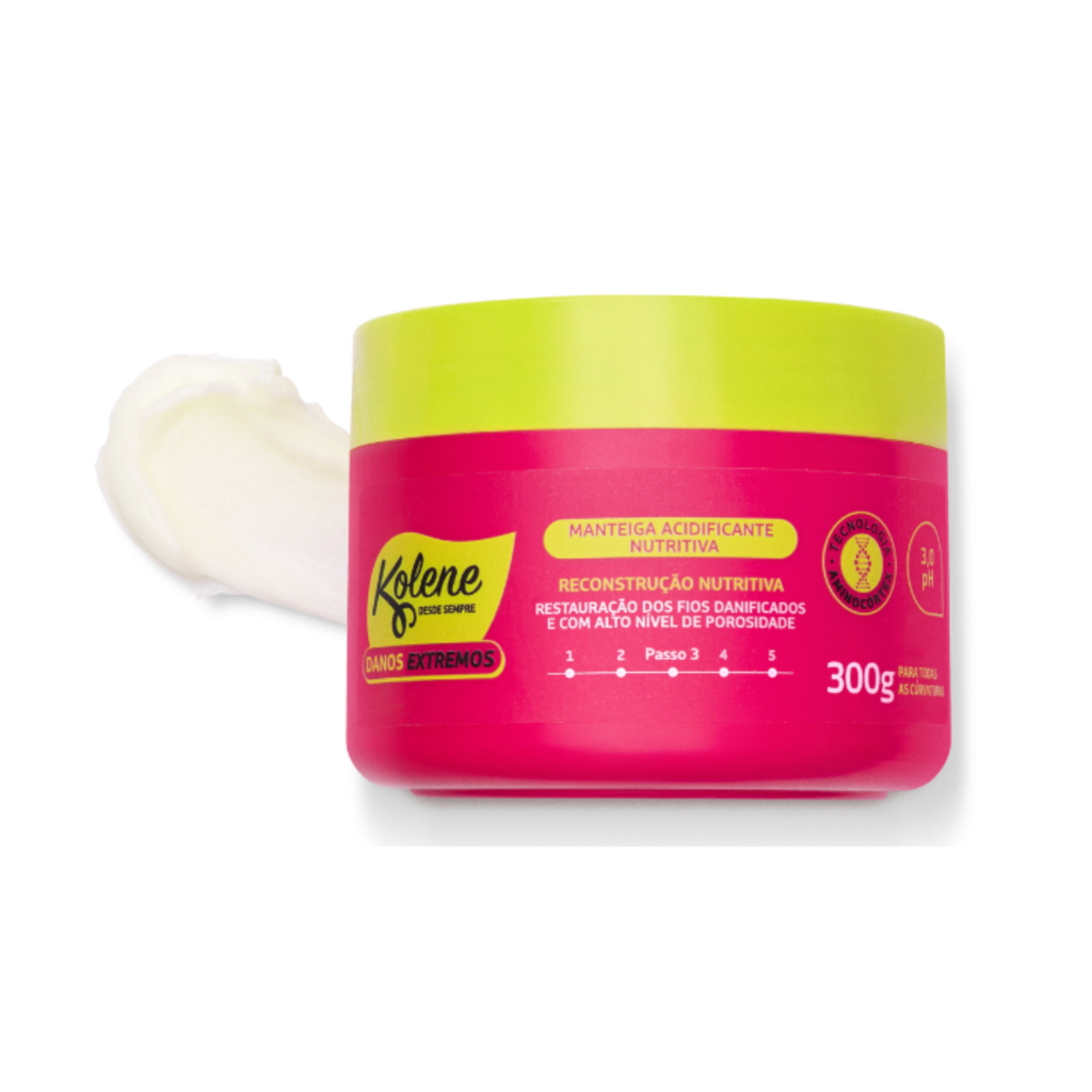 Manteiga Acidificante Kolene Danos Extremos 300ml