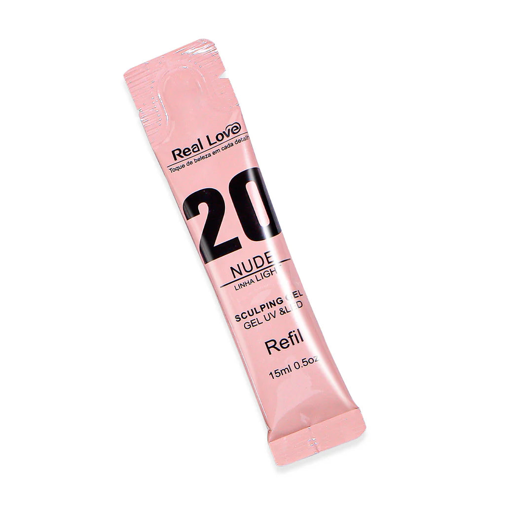 Refil para Gel de Alongamento para Unhas - Linha Light - 15ml - Real Love