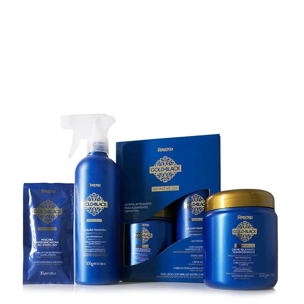 Permanent Brushing Kit Amend Gold Black Definitive Liss