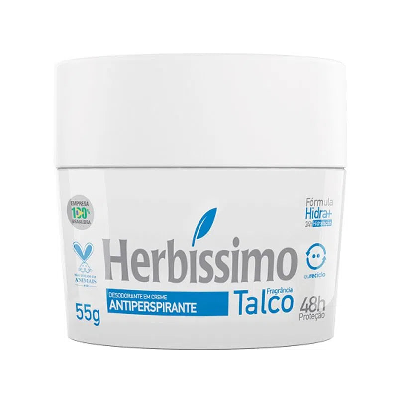 Desodorante Creme Herbíssimo Talco 55g