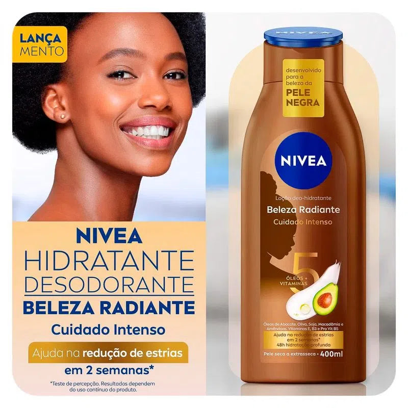 NIVEA Hidratante Desodorante Beleza Radiante Cuidado Intenso 200ml