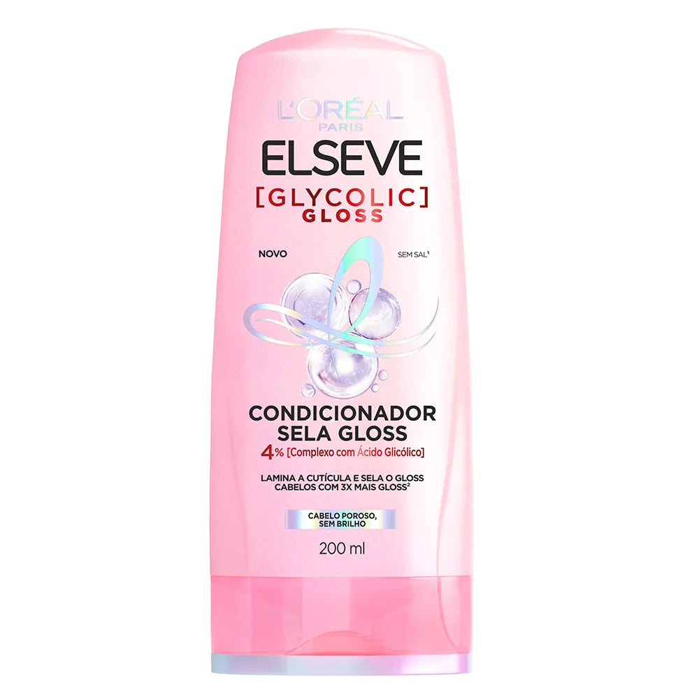Condicionador De Cabelo Elseve Glycolic Gloss 200ml