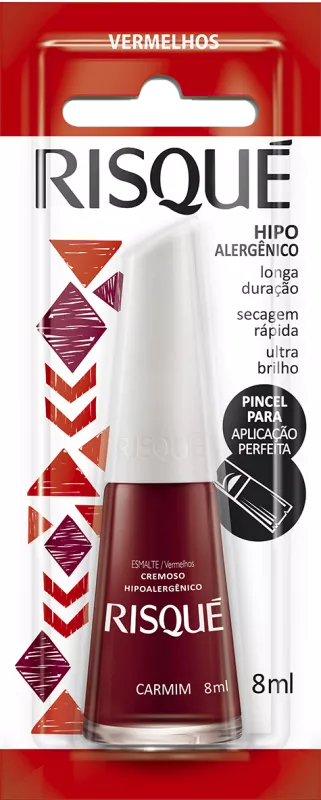 Esmalte Risque Blister Carmim Cremoso - 8ml