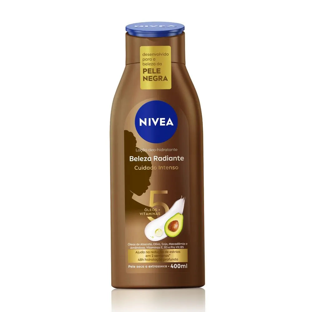 Creme Hidratante Corporal Nivea Beleza Radiante Cuidado Intenso 400ml