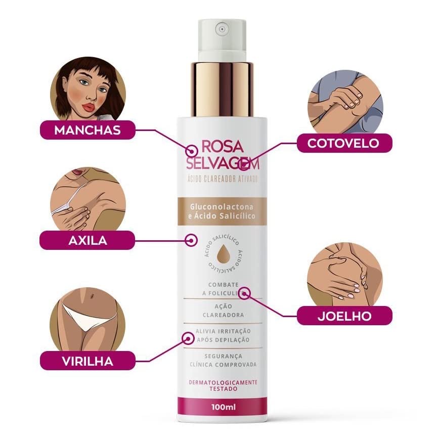 Super Whitening Effect Kit Rosa Selvagem - 3 itens