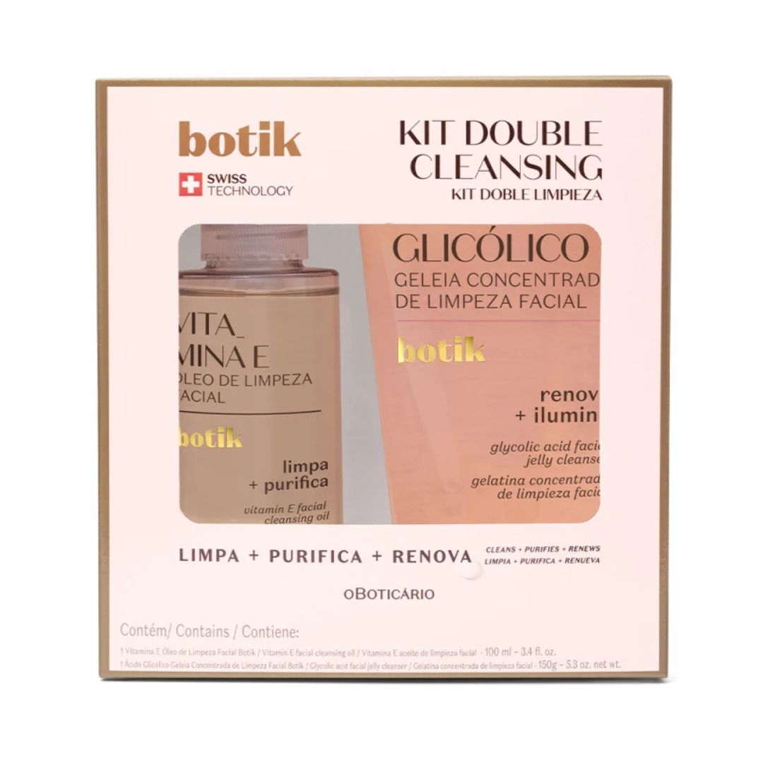 Botik Ácido Glicólico Kit Double Cleansing