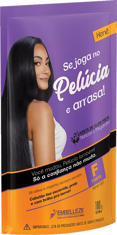 Henê Pelúcia Gel Forte Pouch - 180g