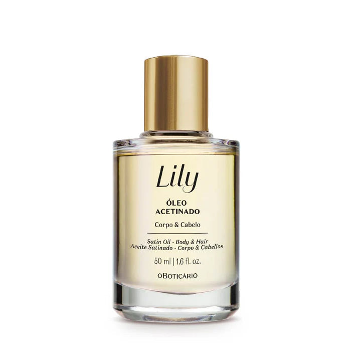 Óleo Multifuncional Acetinado Corpo e Cabelo Lily, 50ml