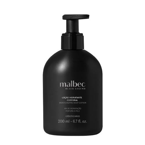 Malbec Black Legend Men's Body Moisturizing Lotion, 200ml