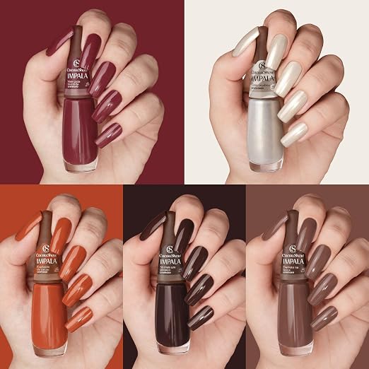 Impala Cacau Show Nail Polish Kit in Brown, Nude, and Earthy Tones