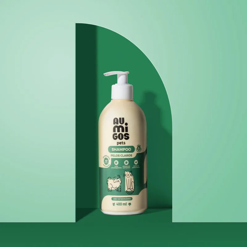 Shampoo Pelos Claros Au.Migos Pets 400ml