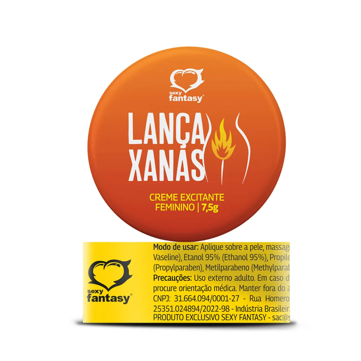 Lança Xanas Creme Excitante Feminino Sexy Fantasy - 7,5g