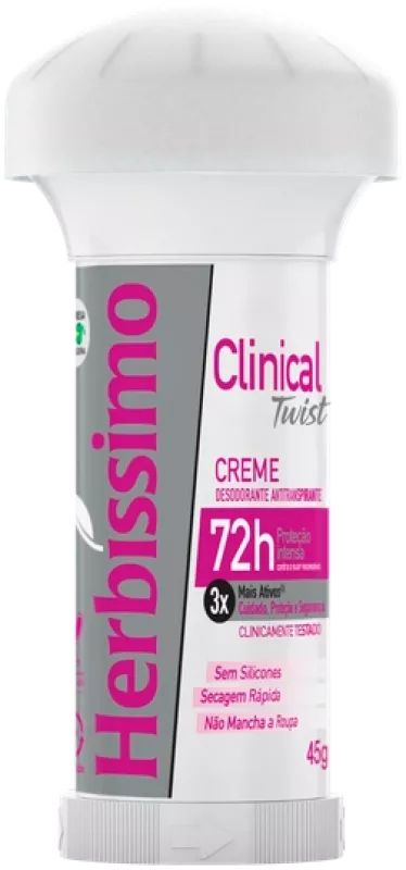 Desodorante em Creme Herbíssimo Twist Clinical - 45g