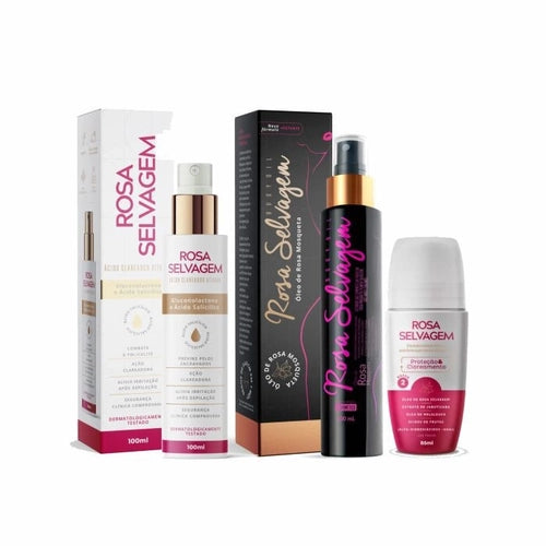 Super Whitening Effect Kit Rosa Selvagem - 3 itens