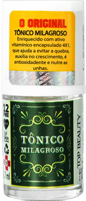 Esmalte Top Beauty Comercial 7ml Sos Tônico Milagroso