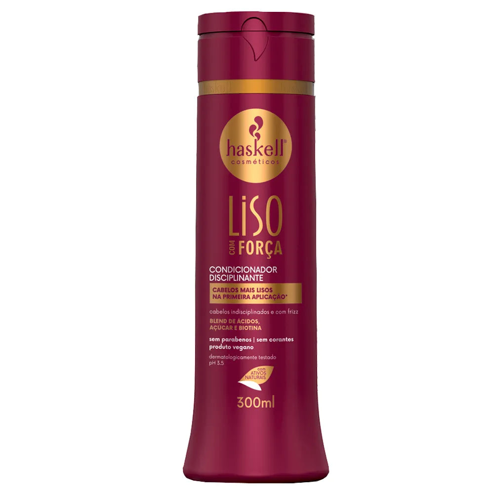 Condicionador Haskell Liso Com Força 300ml
