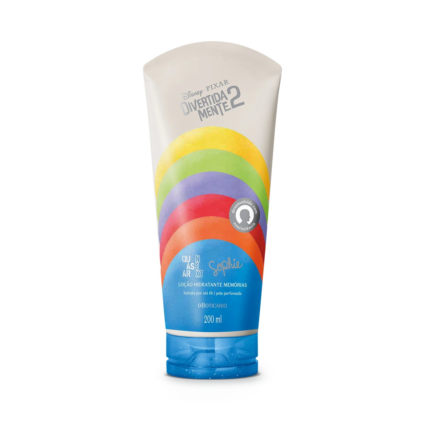 Loção Hidratante Desodorante Corporal Memórias Sophie Quasar Next Divertida-Mente 2 - 200ml