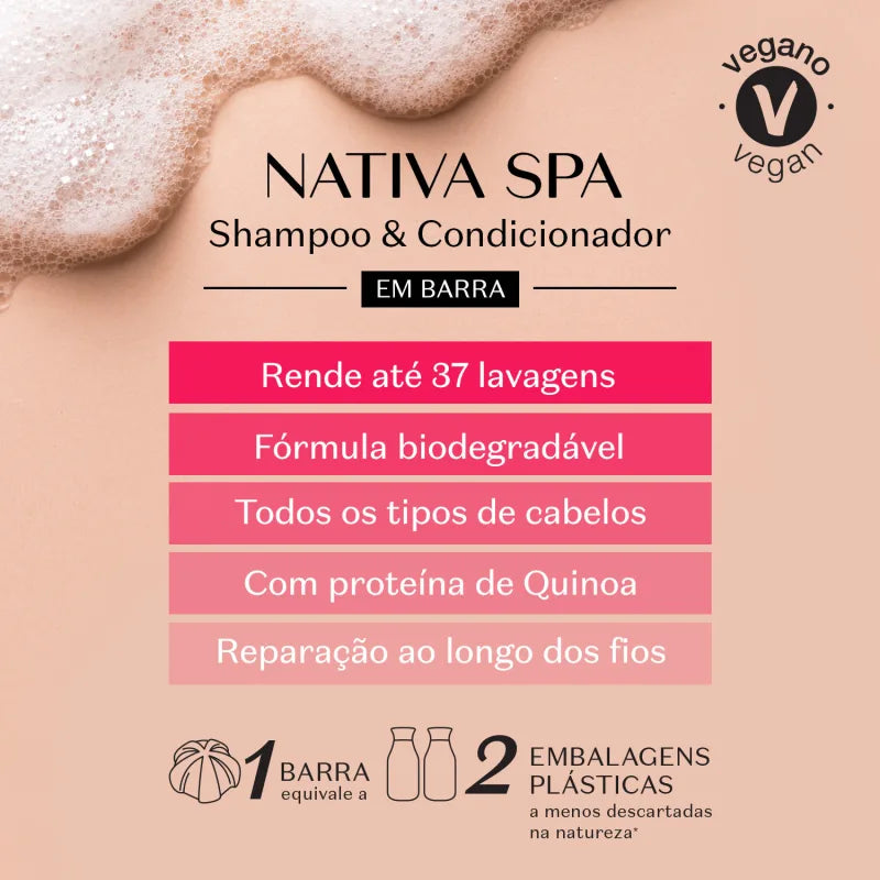 Condicionador em Barra Nativa SPA Ameixa 75g