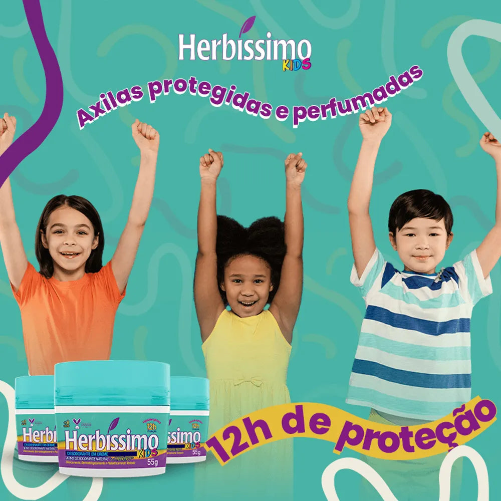 Desodorante Em Creme Herbíssimo Kids Prebiótico - 55g