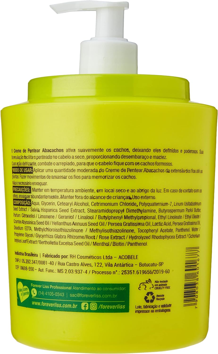 Forever Abacachos Creme de Pentear 950G - Forever Liss