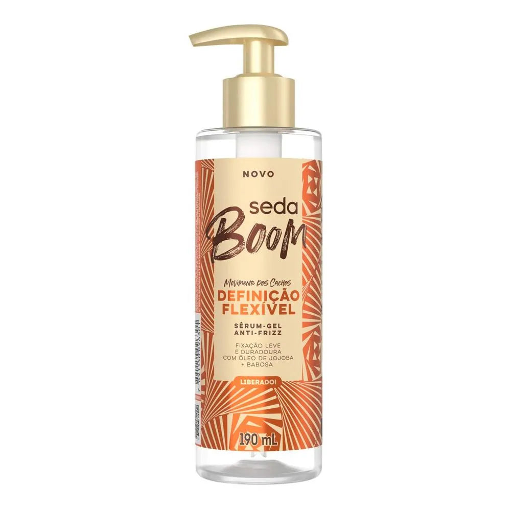 Sérum Gel Capilar Antifrizz Seda Boom Definição Flexível 200ml
