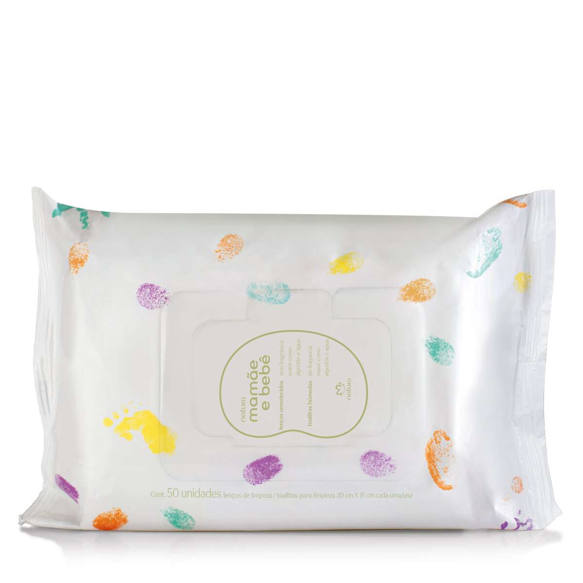 Mamãe e Bebê Fragrance-free Wet Wipes - 50 Folhas