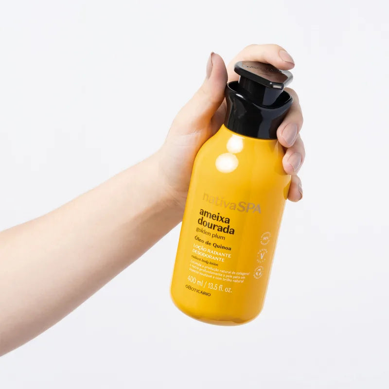 Nativa Spa Radiant Deodorant Body Lotion Golden Plum 400ml