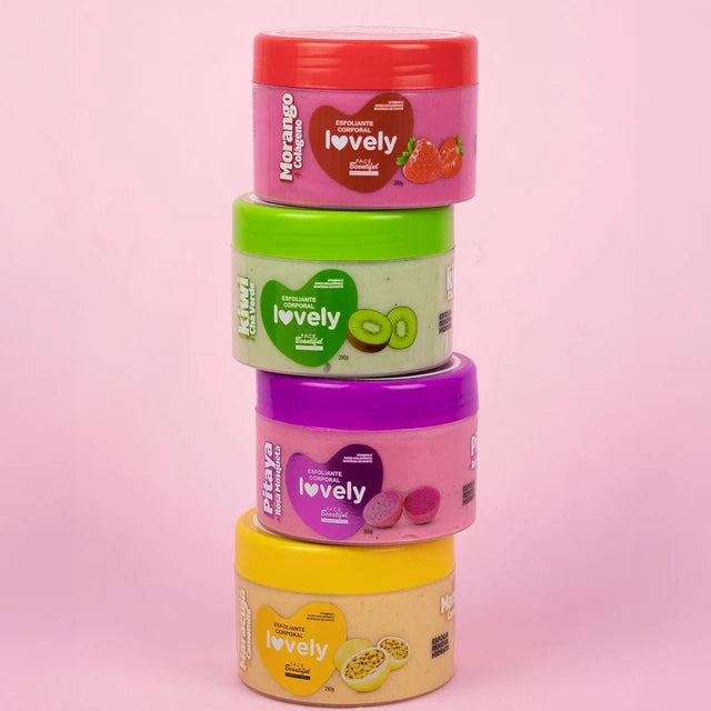 Esfoliante corporal pitaya linha lovely Face Beautiful 280g