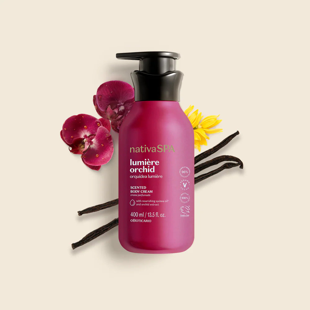 Creme Hidratante Perfumado Nativa SPA Orquídea Lumière, 400ml