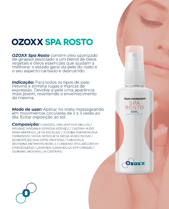 oleo ozonizado Ozoxx Spa Rosto 30ml