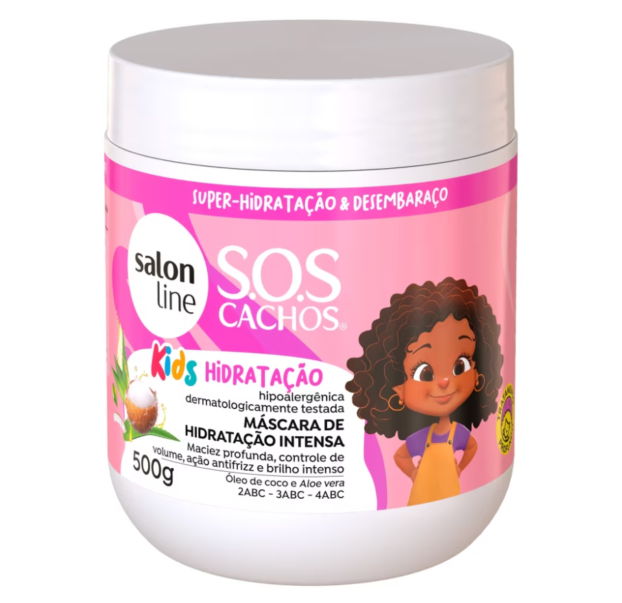 Salon Line Hidratação Intensa S.O.S Kids Hair Mask 500g