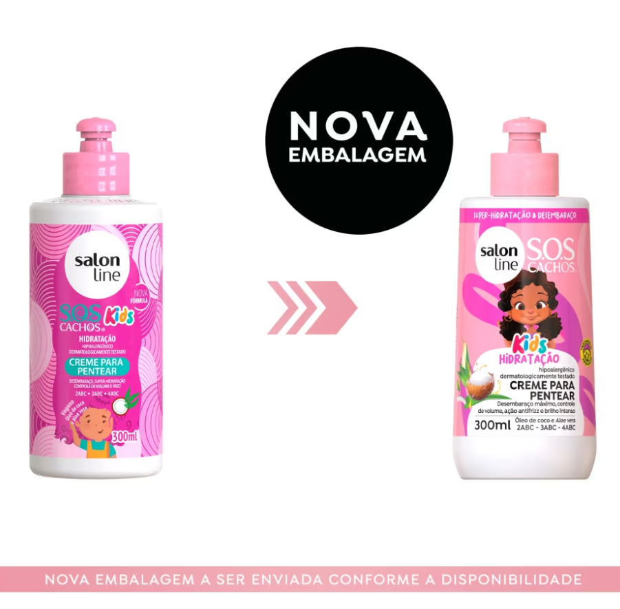 SOS Cachos Kids Hidratação Leave-in - Salon Line 300ml