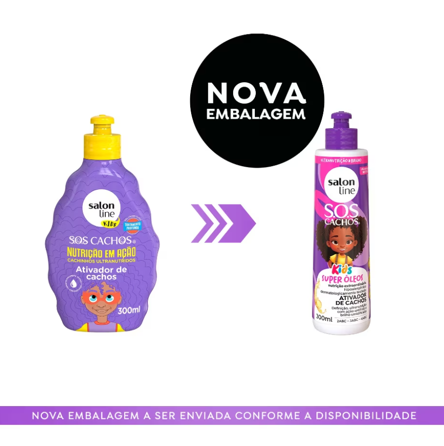 Ativador de Cachos SOS Cachos Kids Super Óleos - 300ml