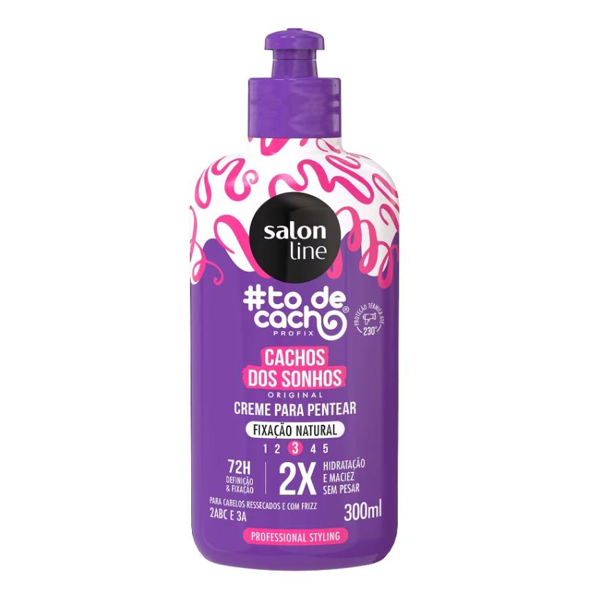 Creme para Pentear Cachos dos Sonhos #todecacho Profix 2ABC e 3A - 300ml