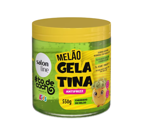 Gelatina Melão #todecacho Kids Antifrizz 550g