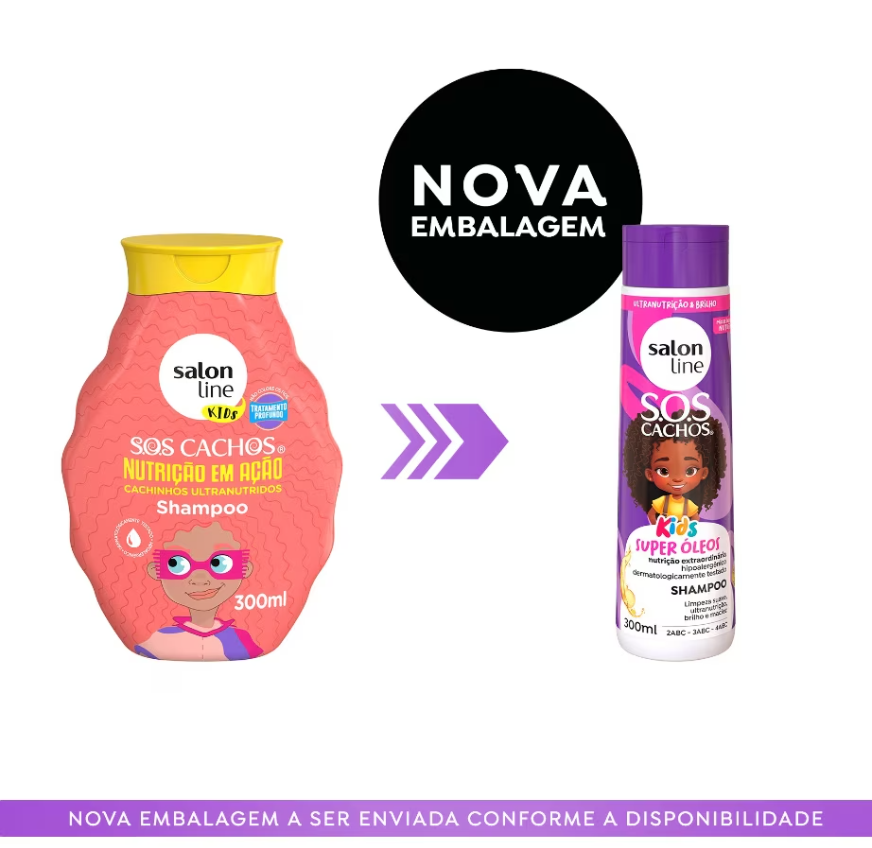 Shampoo SOS Cachos Kids Super Óleos 300ml