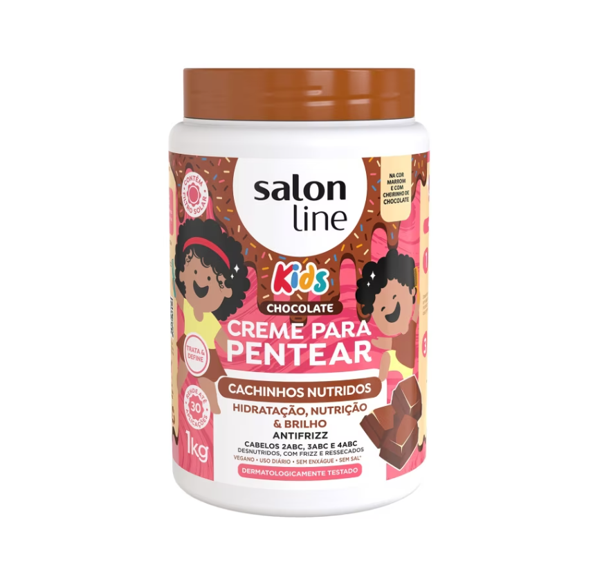 Creme para Pentear Chocolate Kids Cachinhos Nutridos 1kg