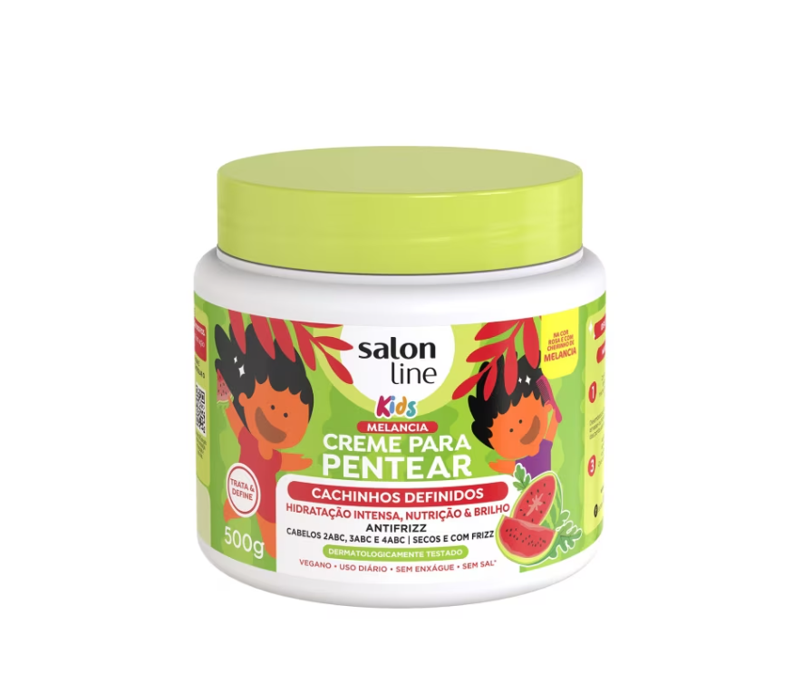 Creme Para Pentear Melancia Kids Cachinhos Definidos 500g